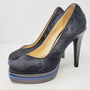 Cole Haan Nike Air Calf Hair Leather Stilleto Chelsea High Heels Sz 6.5B